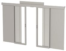 ITK by ZPAS Комплект дверей раздвижных холодного коридора 47U 1000мм на ножках серый | код ZP-FD35-47U-1000-L | IEK